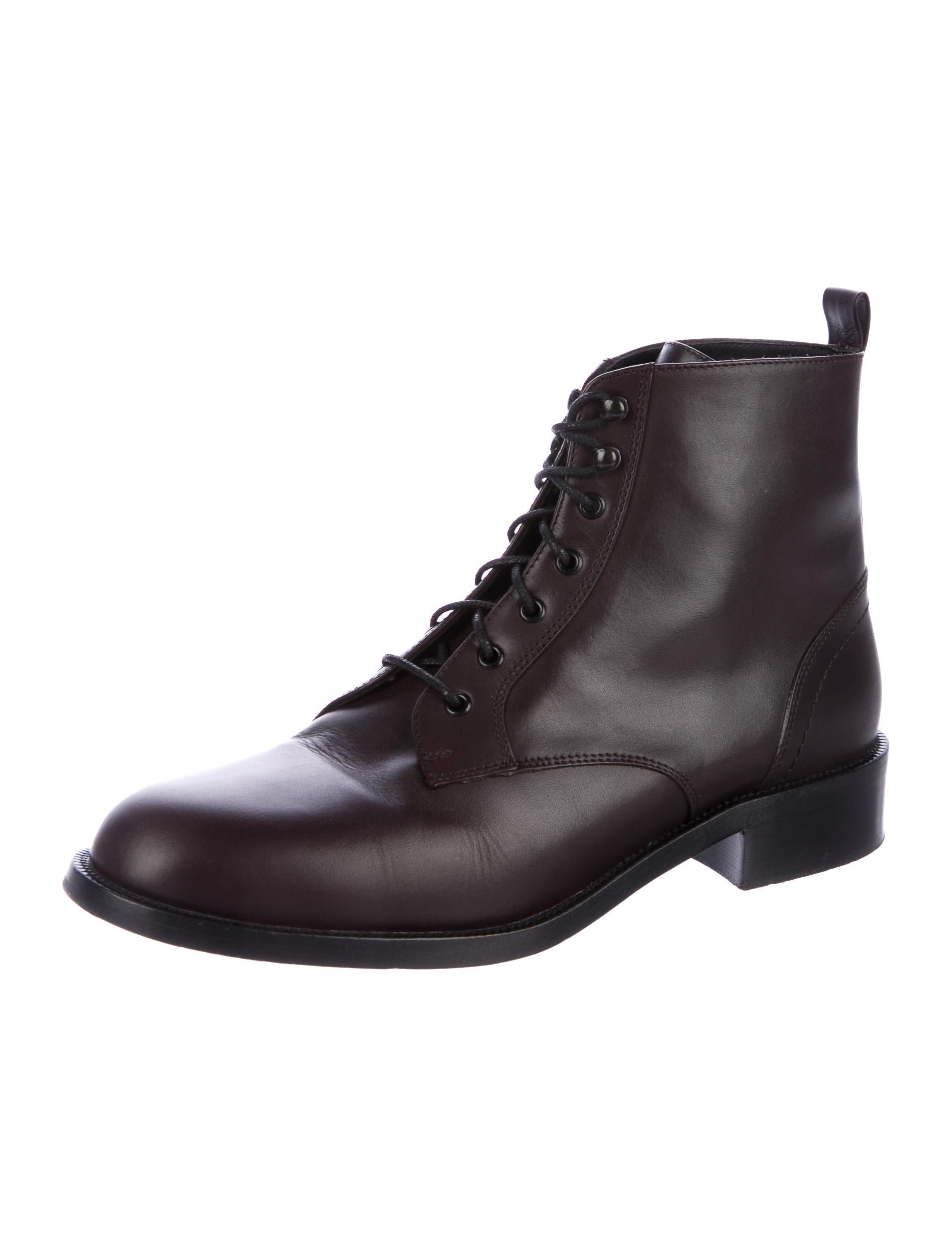 Saint Laurent Patti Lace-Up Ankle Boots